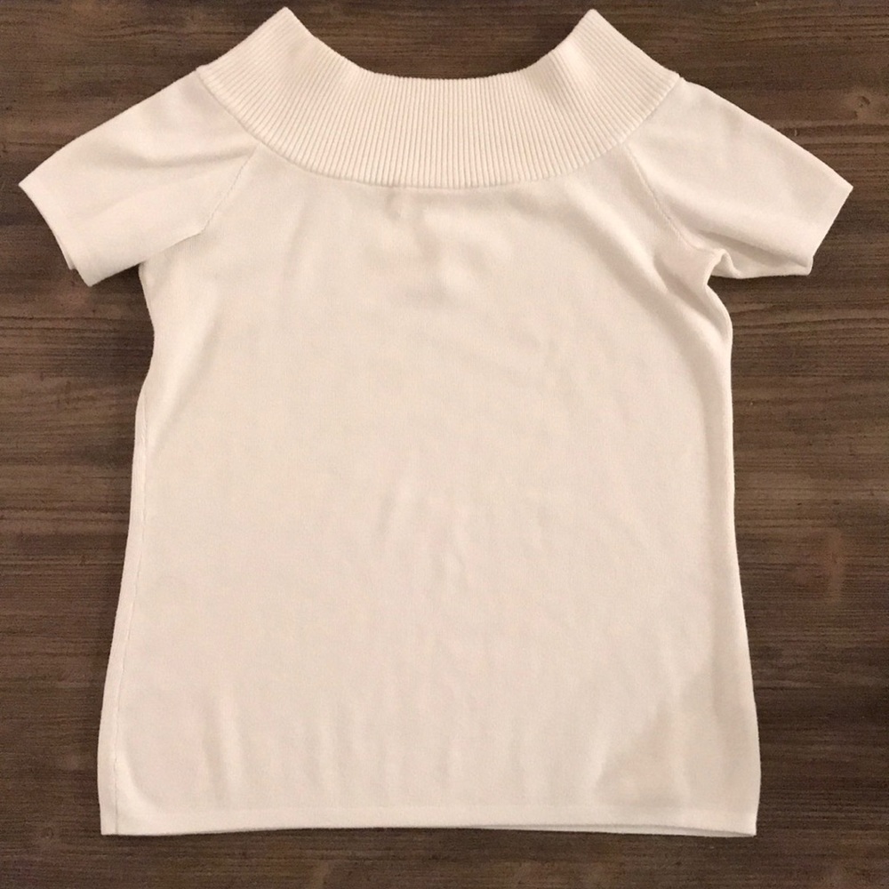 NY Collection Cold Shoulder Sweater